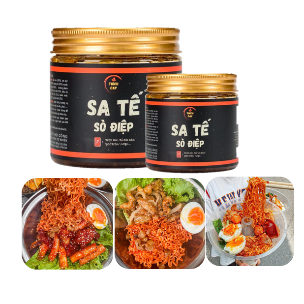 Sa tế sò điệp Thích Cay, trộn mì, hủ tiếu, phở, sốt cá viên chiên, dùng để ướp thịt tiện lợi 250g