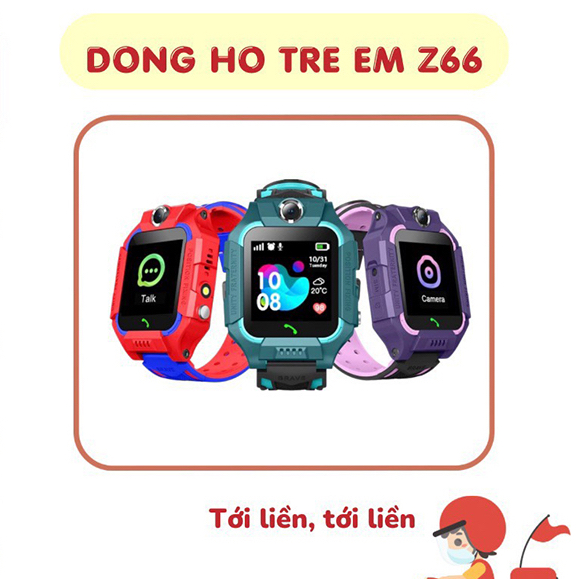 Đồng Hồ Trẻ Em Lắp Sim Định Vị Chống Nước - Nghe Gọi Điện Thoại - Hubert Phân Phối - Bảo Hành 6 Tháng