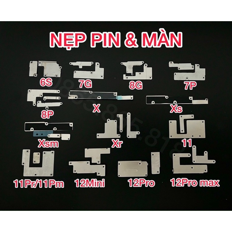 Nẹp Pin & Nẹp Màn Camera 5G đến 12 ProMax