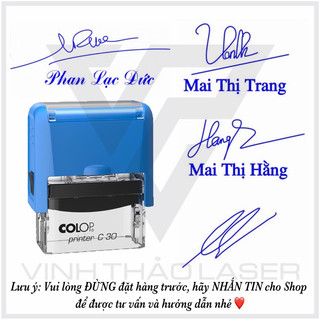Con dấu mộc chữ ký hiệu colop - khắc theo yêu cầu