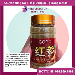 Hồng sâm gogo chuyên dụng cho spa thẩm mỹ viện spa