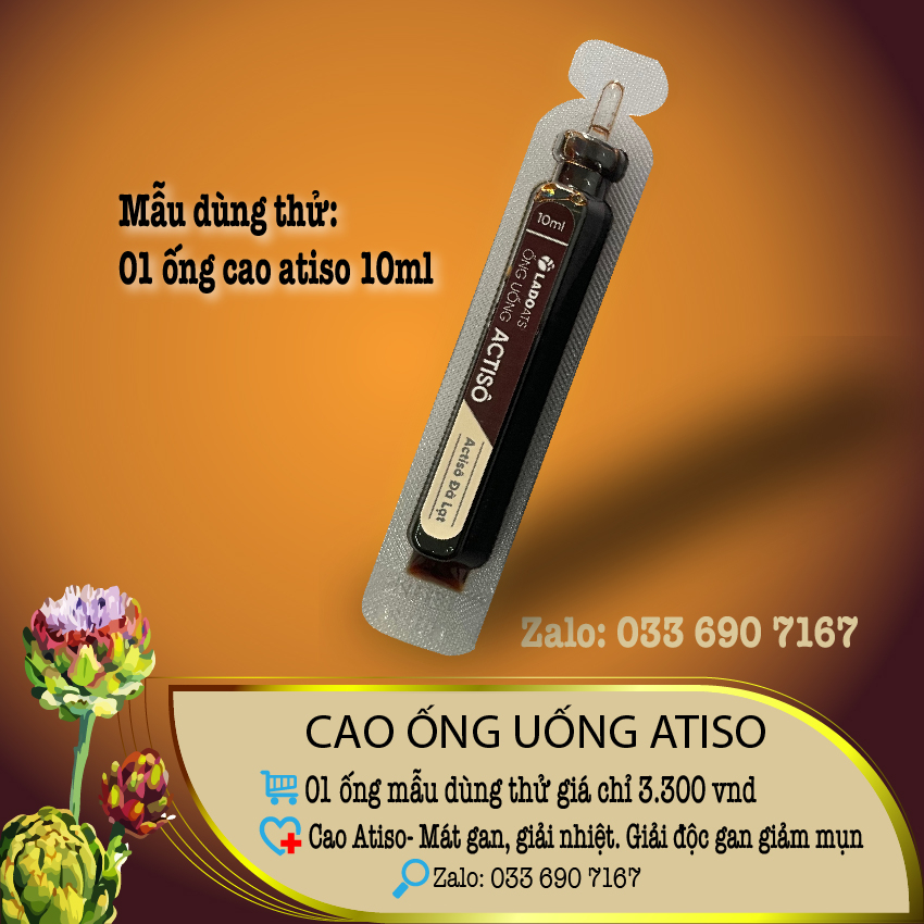 Cao atiso Đà Lạt mẫu 10ml -ladophar, ladoats