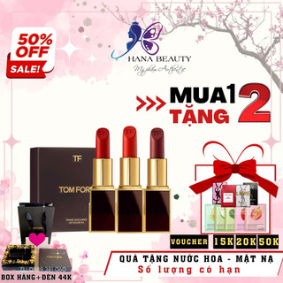 Son Tom Ford Lip Color Matte, TomFord 07 Ruby Rush Vỏ Đen Hàng Chính Hãng Có Bill Full Size