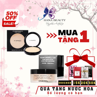 Phấn bắt sáng Mac Double-Gleam, Phấn phủ Chanel Tone 20 Clair, Highlight Mac Full Size Chính Hãng