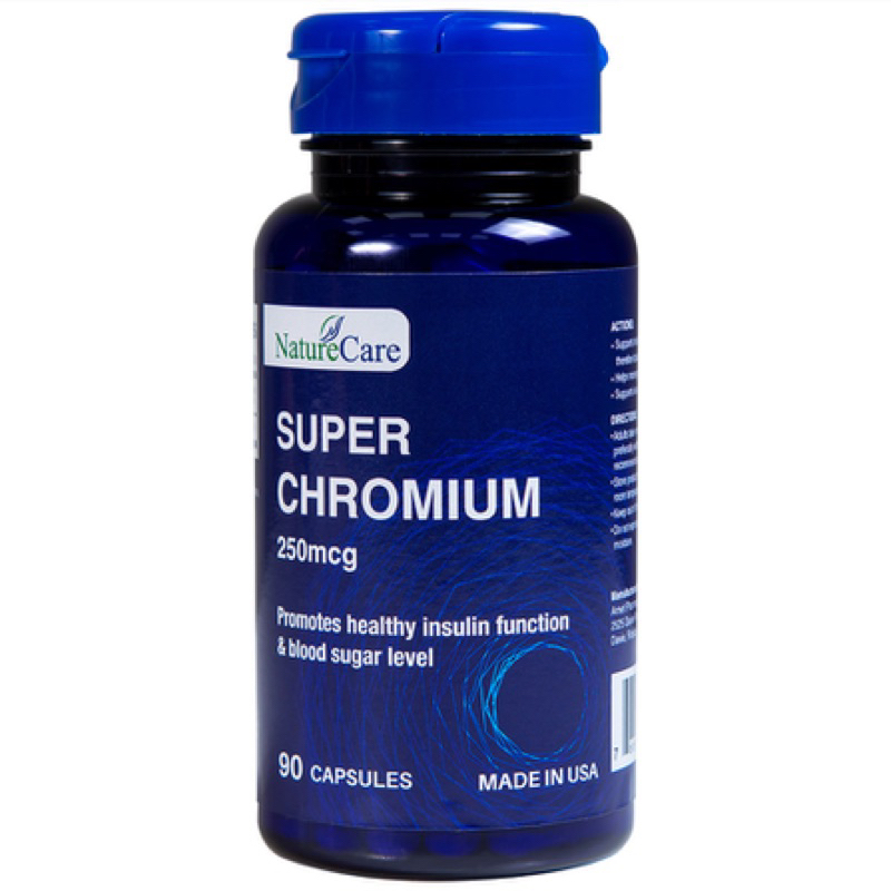 Viên uống Super Chromium 250mcg NatureCare giúp cân bằng đường huyết