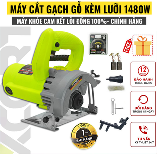 Máy cắt gạch cắt gỗ cầm tay XCORT 1480W Tặng kèm lưỡi cắt gạch