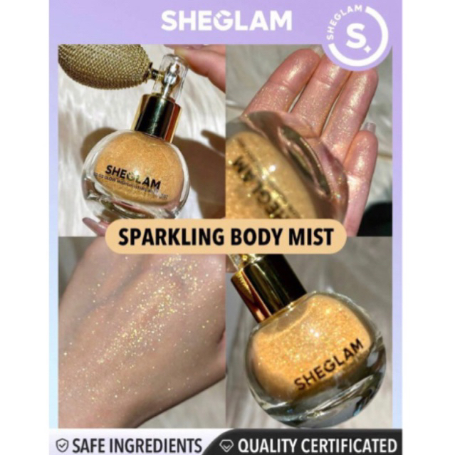 SHEGLAM Xịt nhũ bắt sáng Body
