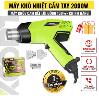 Máy Khò Nhiệt Cầm Tay 2000W Máy khò màng co XCORT Kèm phụ kiện