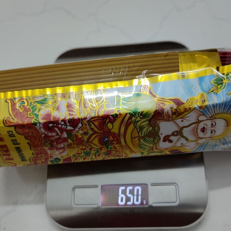 Nhang thơm hương lài đặc biệt Phật Di Lặc hương thơm thu hút may mắn ít khói ít tàn không gây hại 3 tấc 4 tấc