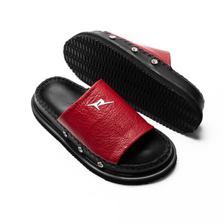 "R" FUR SLIDES (MẶT DÉP)(TRẮNG/ĐỎ/ĐEN )