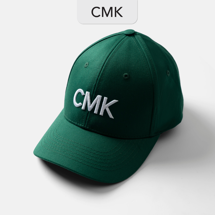 Nón/mũ thêu logo CMK nổi 3D form Basket Ball CHIC MONKI màu xanh lá - CMK LOGO CAP CMP01
