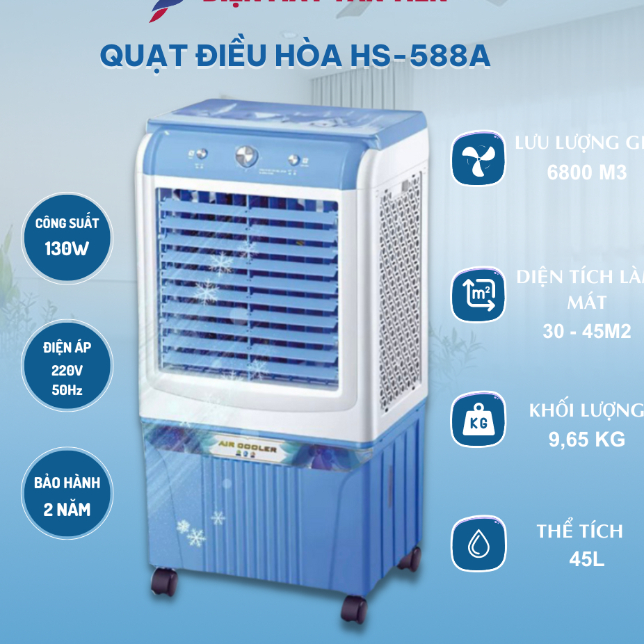 QUẠT ĐIỀU HOÀ HƠI NƯỚC SIÊU MÁT ĐỦ SIZE TỪ 40L - 120L (BẢO HÀNH 12 THÁNG)