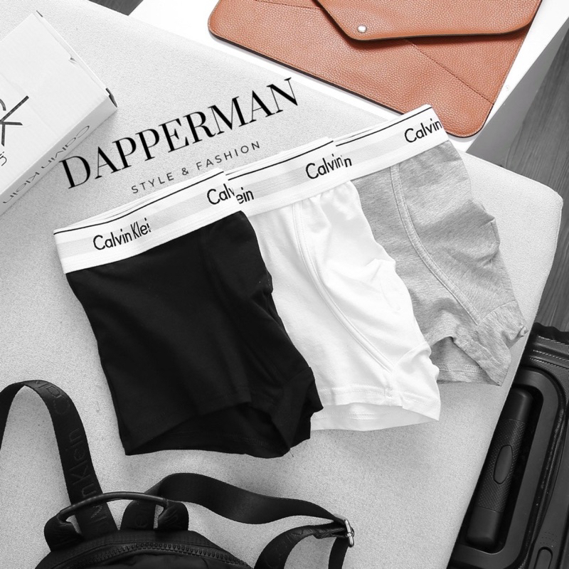 Quần sịp nam boxer cotton thiên niên cao cấp co dãn 4 chiều nhập khẩu DAPPERMAN