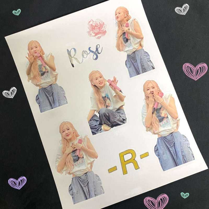Sticker a5 BLACKPINK - Rosé  🌹