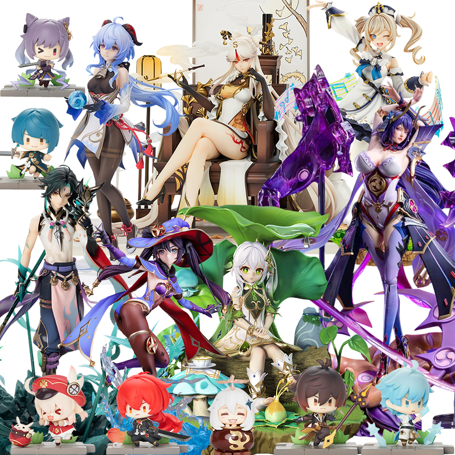 Genshin Impact Mô Hình Nahida Zhongli Shenhe Ningguang Yelan  Keqing   Anime, Game Figure