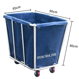 Xe dọn đồ vải, xe dọn đồ dơ trong phòng khách sạn