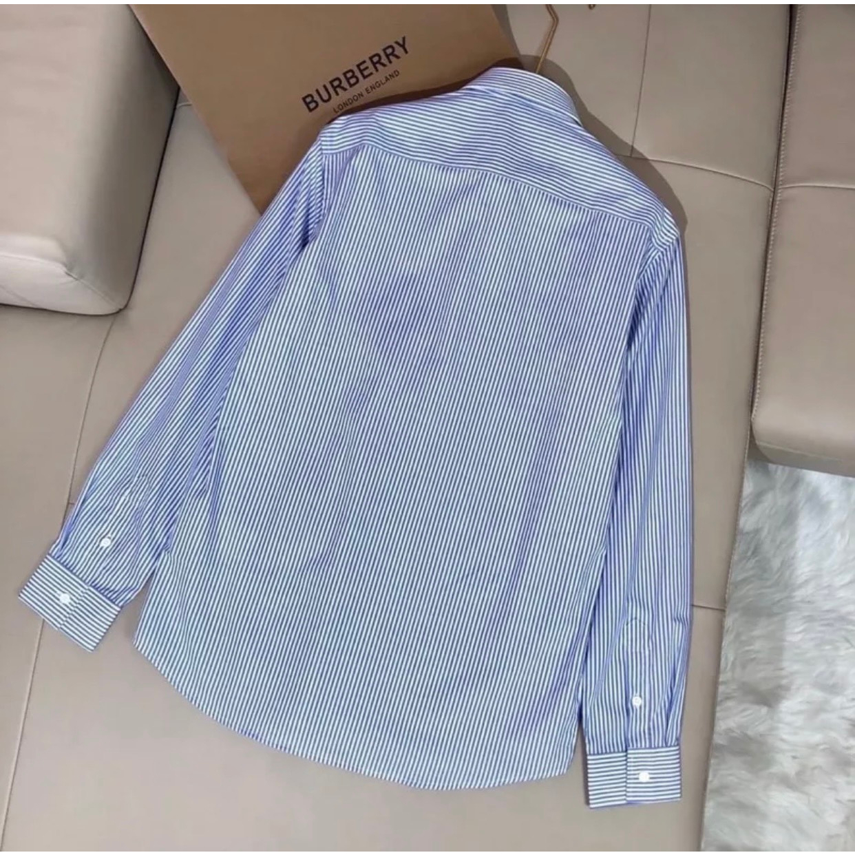 Áo Sơ Mi BURBERRY LONDON ENGLAND Dài Tay Chữ Thêu Cao Cấp | BigBuy360 - bigbuy360.vn