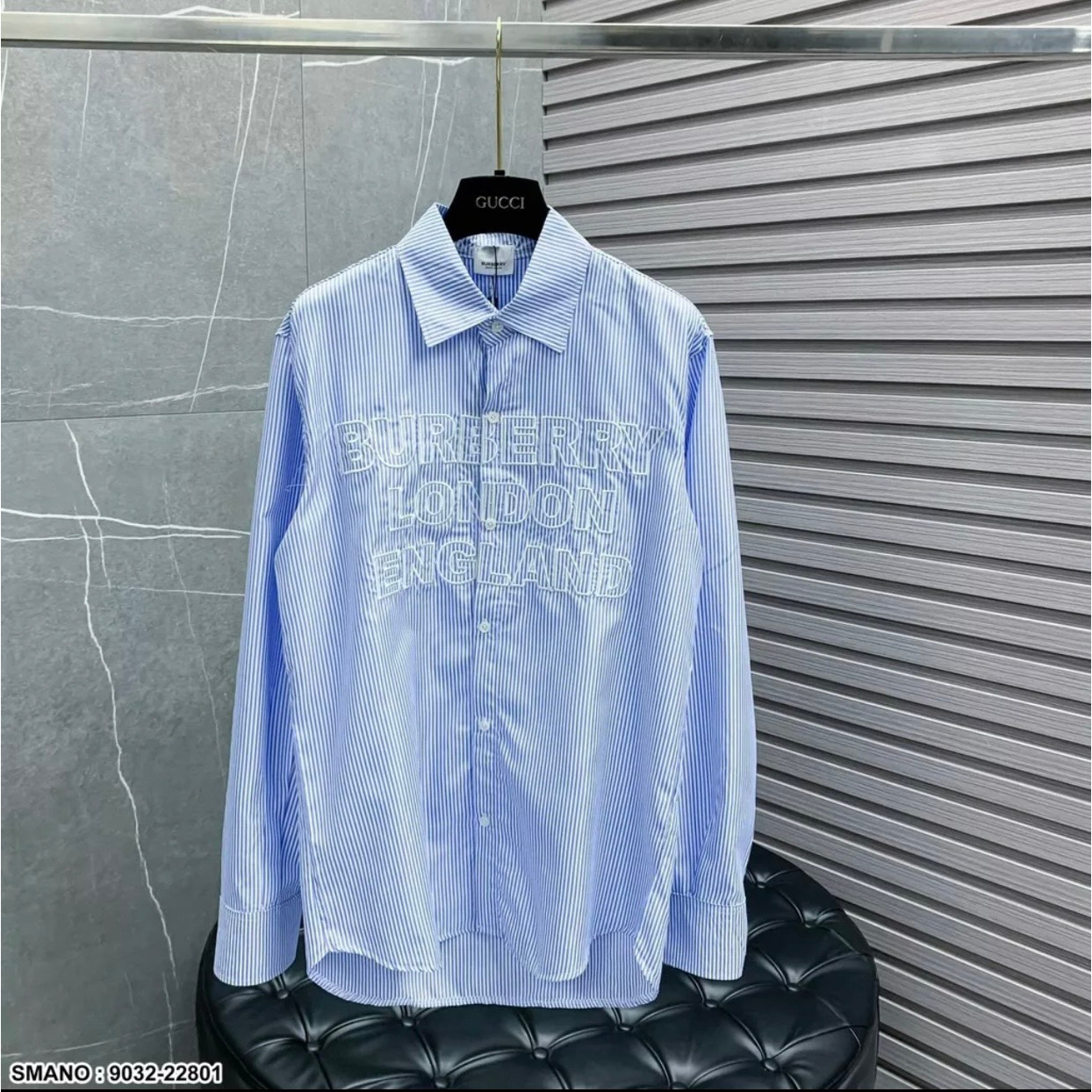 Áo Sơ Mi BURBERRY LONDON ENGLAND Dài Tay Chữ Thêu Cao Cấp | BigBuy360 - bigbuy360.vn