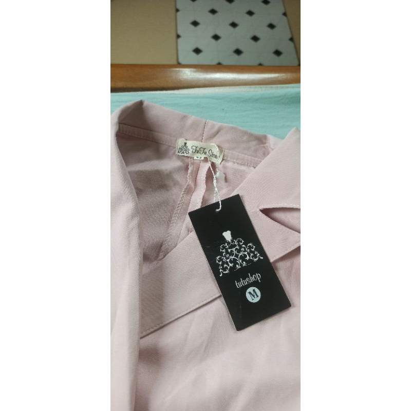 Vest 1 lớp màu hồng nhạt thương hiệu TuTuStore