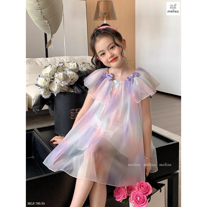 Váy tơ cầu vồng Melisa