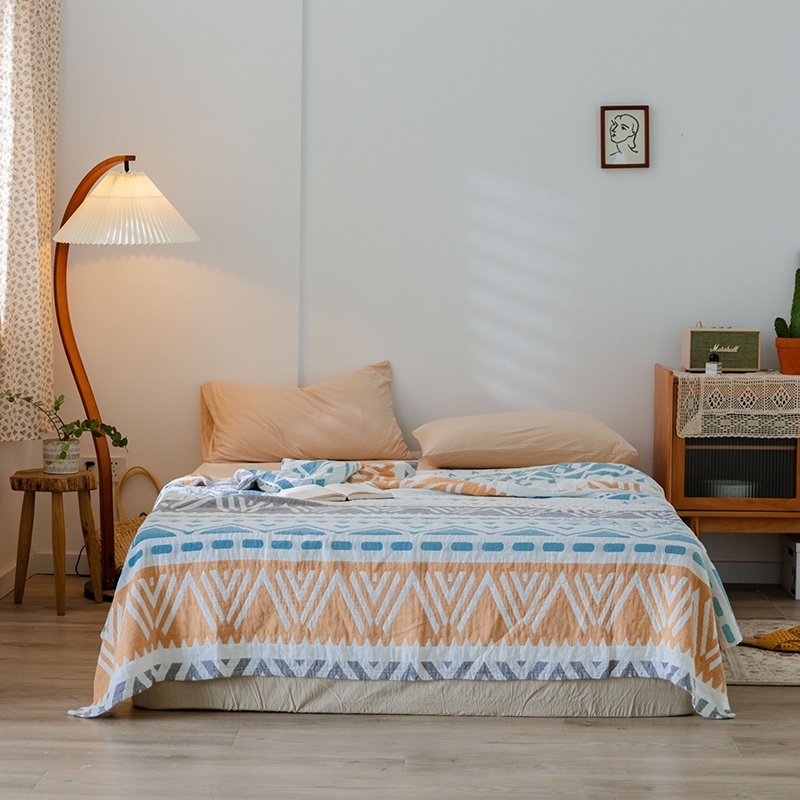 Chăn mền mùa hè Abraca Dabra cotton trơn/ sợi tre 100% điều hòa giải nhiệt hỗ trợ ngủ sâu thân thiện với làn da