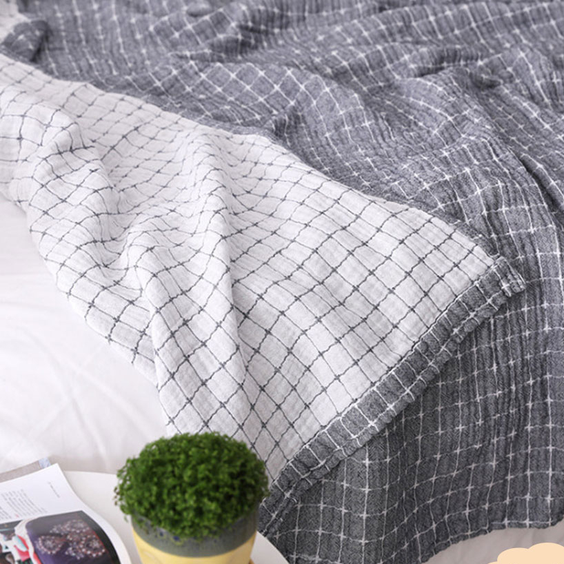 Chăn mền mùa hè Abraca Dabra cotton trơn/ sợi tre 100% điều hòa giải nhiệt hỗ trợ ngủ sâu thân thiện với làn da