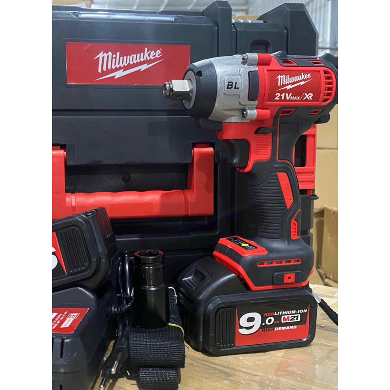 Máy siết bulong MILWAUKEE-6.0ah đầu 2/1 động cơ không chổi than