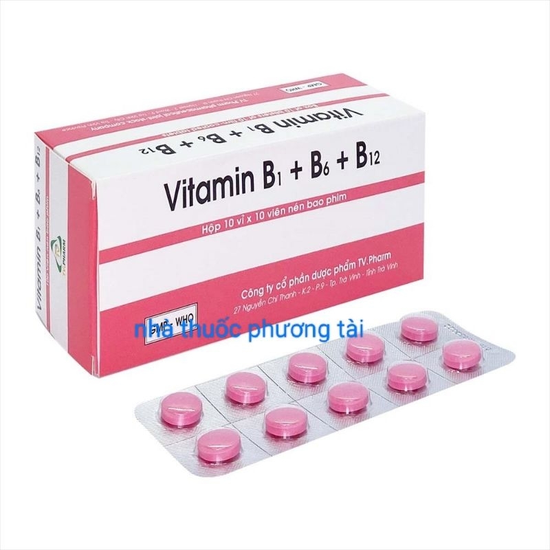 Vitamin B1+b6+B12 h100 viên nén