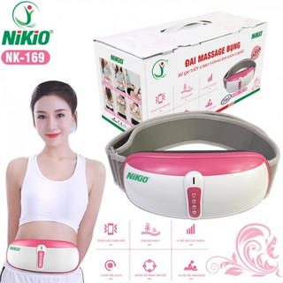Đai massage bụng - máy rung giảm mỡ bụng, mỡ toàn thân, nhiệt hồng ngoại giảm cân nhanh Nikio NK-169 -  Dòng Cắm Điện