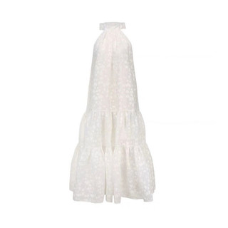 Đầm maxi xoè cổ yếm Trương Bích Thần