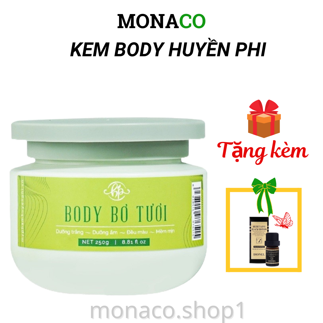 (giá sỉ) Kem Body bơ tươi 250g hãng mỹ phẩm huyền phi dưỡng trắng chuyên biệt