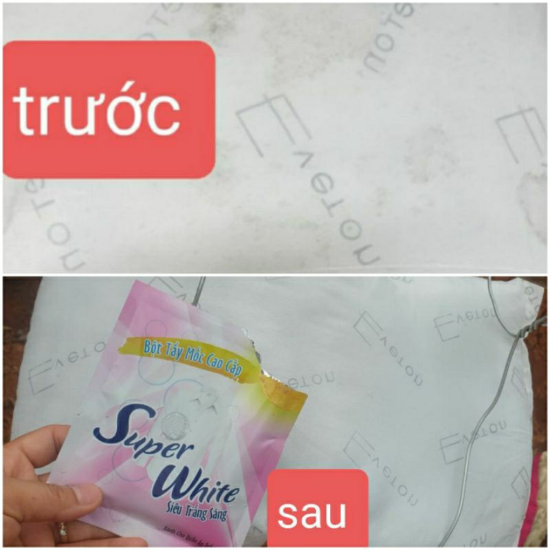 CẶP NƯỚC TẨY MỐC.Ố VÀNG SUPER WHITE