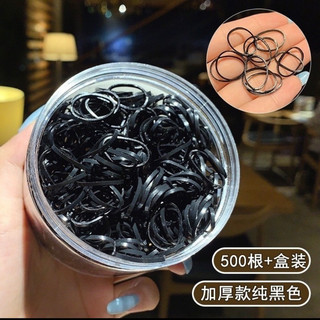 Set 1000 Thun Cột Tóc Co Giãn Nhiều Màu Kèm Bình Đựng