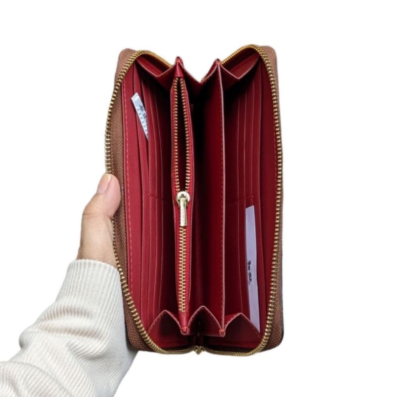 VÍ COACH Long Zip Around Wallet