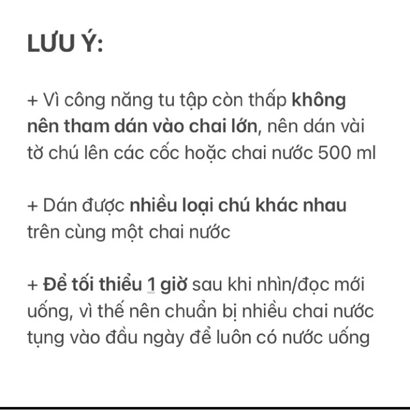 Miếng dán chú đại bi lên ly nước, chai nước