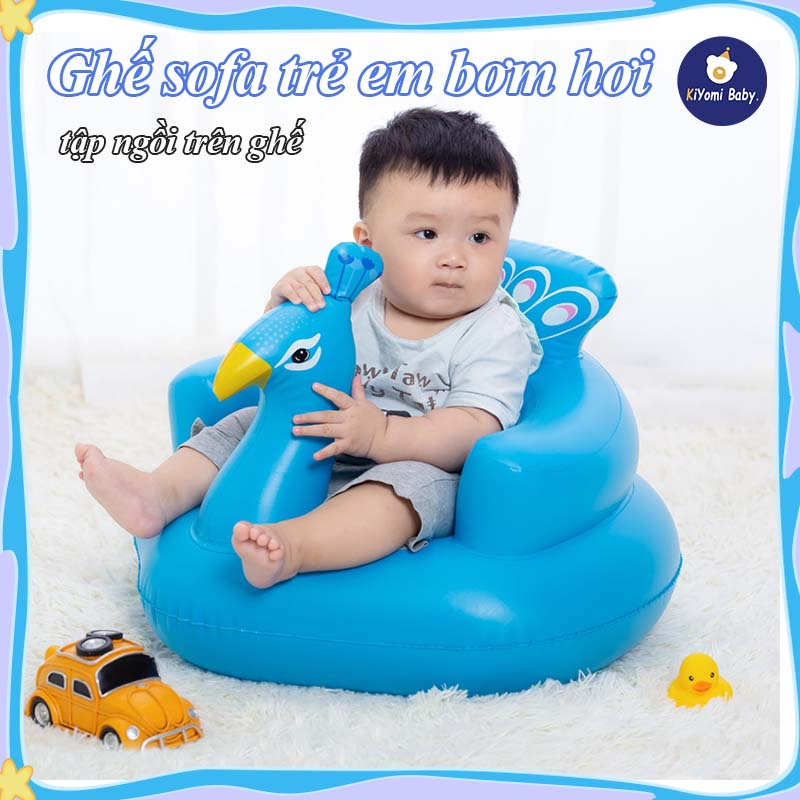 Ghế Hơi Tập Ngồi an toàn chống rơi cho bé 6 -12tháng