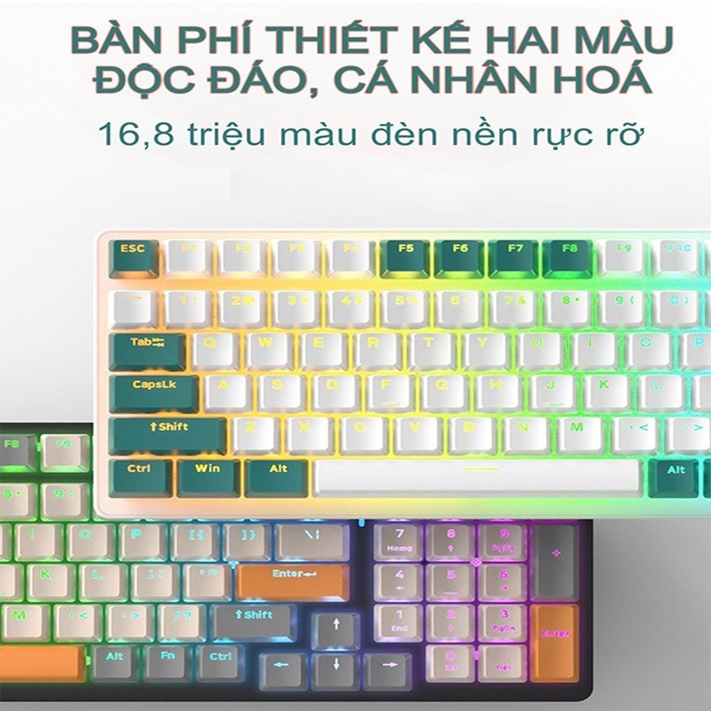 [Bàn Phím Cơ ZIYOU K3] Kết nối có dây - 3 màu - 10 chế độ nháy đèn | BigBuy360 - bigbuy360.vn