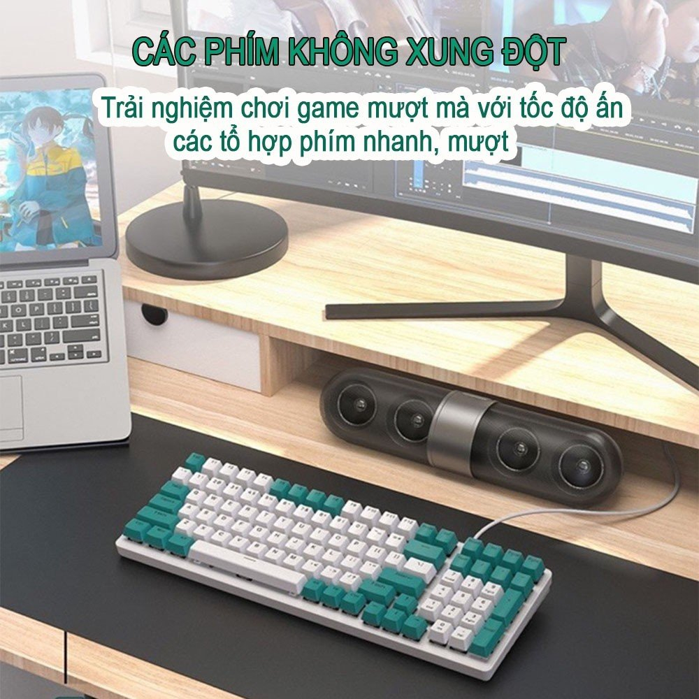 [Bàn Phím Cơ ZIYOU K3] Kết nối có dây - 3 màu - 10 chế độ nháy đèn | BigBuy360 - bigbuy360.vn