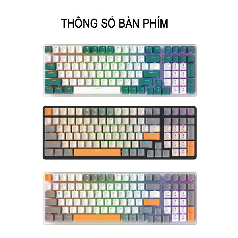 [Bàn Phím Cơ ZIYOU K3] Kết nối có dây - 3 màu - 10 chế độ nháy đèn | BigBuy360 - bigbuy360.vn