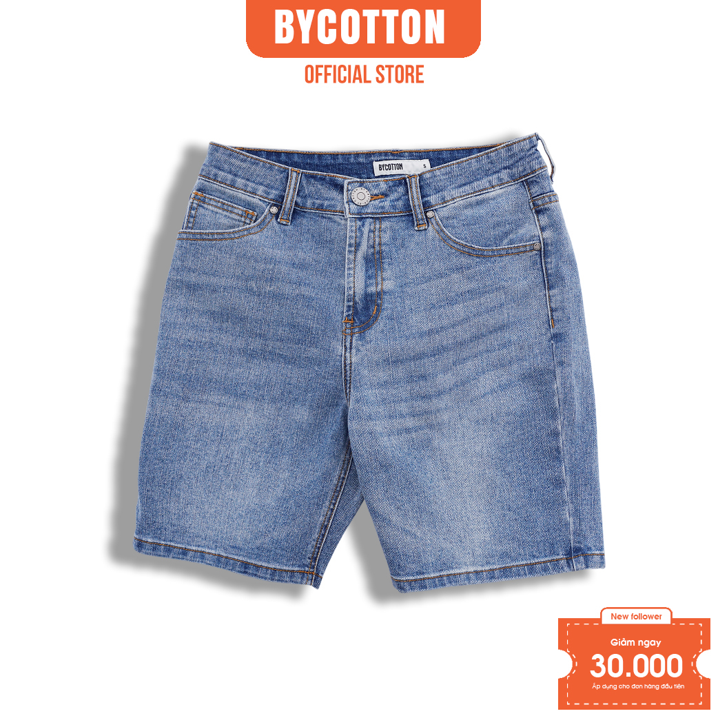 Quần Short Jean Nam BY COTTON Light Blue 01