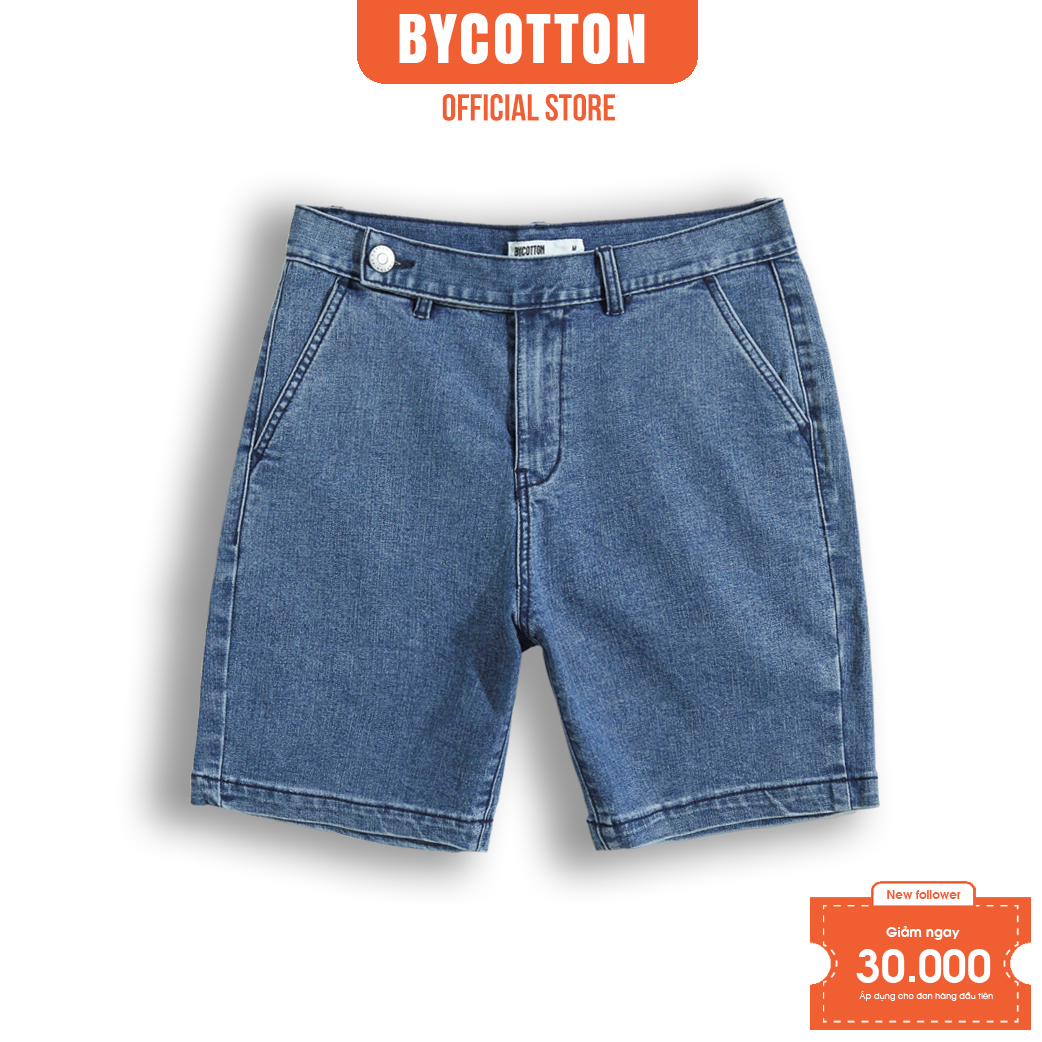 Quần Short Jeans Nam BY COTTON Trousers Light Blue