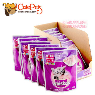 Pate Whiskas Junior 85g Thức ăn ướt cho mèo con - Cutepets
