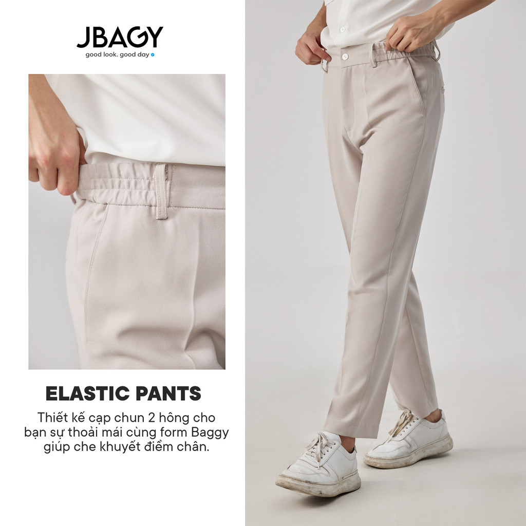 Quần âu baggy nam dáng rộng cạp chun hai hông co giãn Biden thương hiệu JBAGY - JA0102