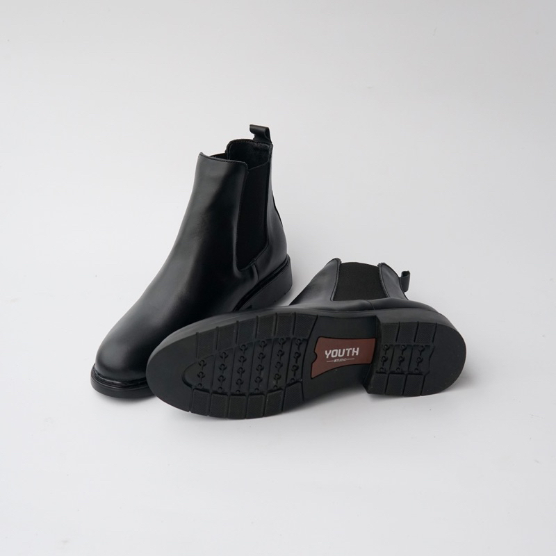 Chelsea Boots Mũi Tròn - Da Bò Nappa Cao Cấp - Phong Cách Lịch Lãm,Trẻ Trung (YHCS330)