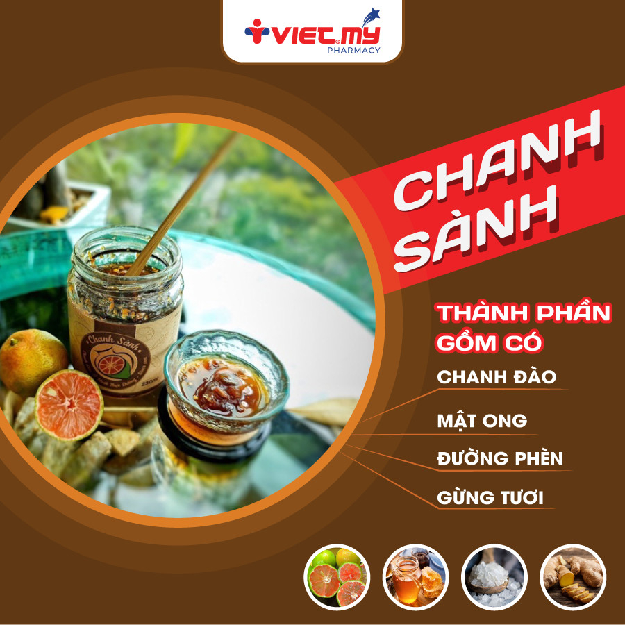 Chanh Sành, Chanh Đào Ủ Muối Mật Ong Thực Dưỡng Vị Thơm Dịu Ngọt - Viêt Mỹ Pharmacy