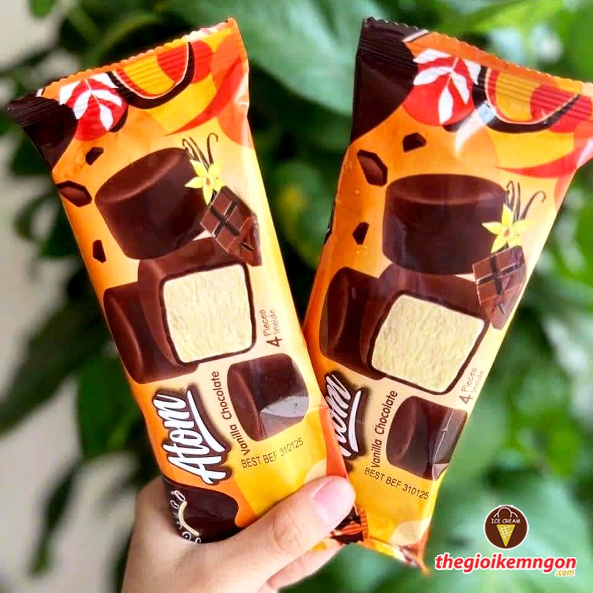 Kem viên socola Atom iberri Thái Lan 48ML
