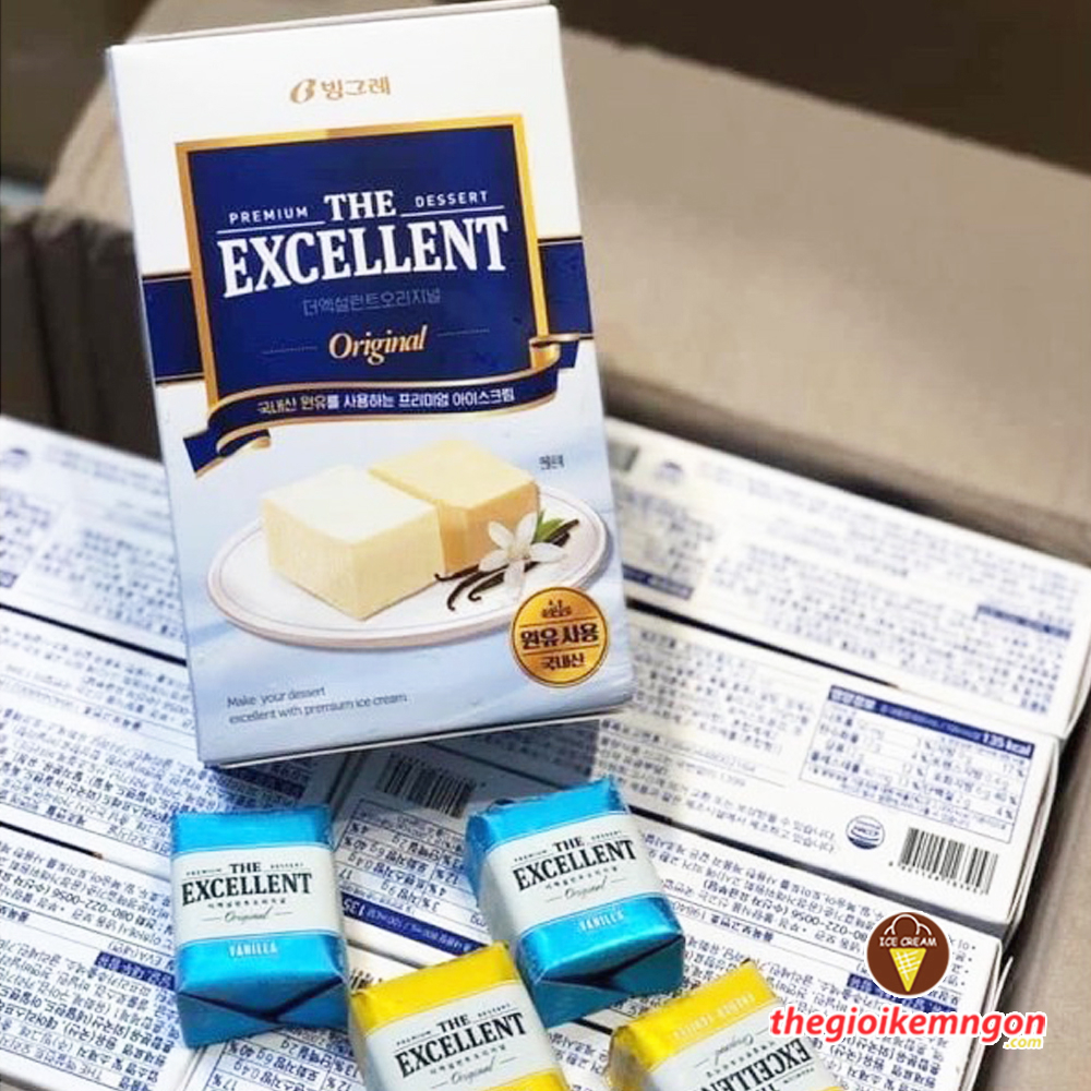 Kem viên Binggrae Excellent Hàn Quốc 800ML (16 viên)