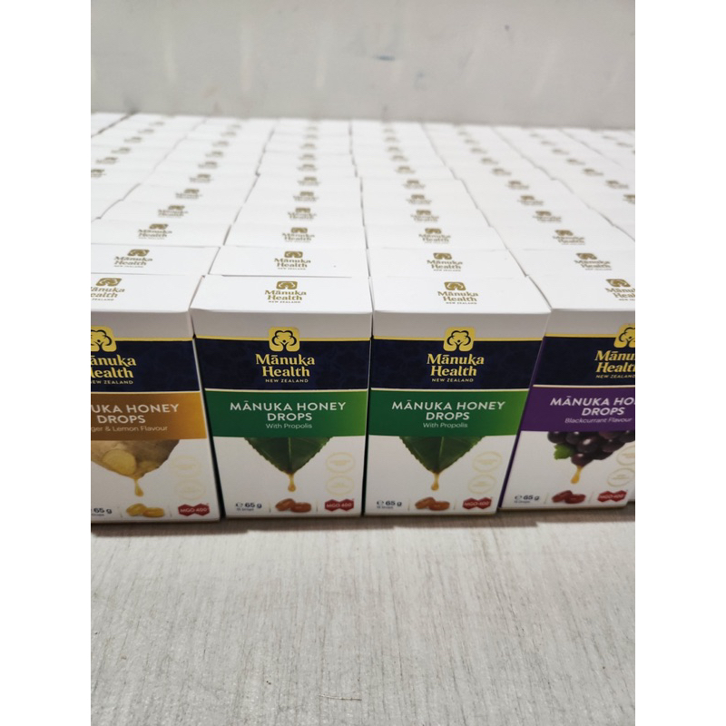 Kẹo Ngậm Mật Ong Manuka Honey Drops Lemon Flavour Vị Chanh, Vị Nho MGO 400+ -65g-15 Viên