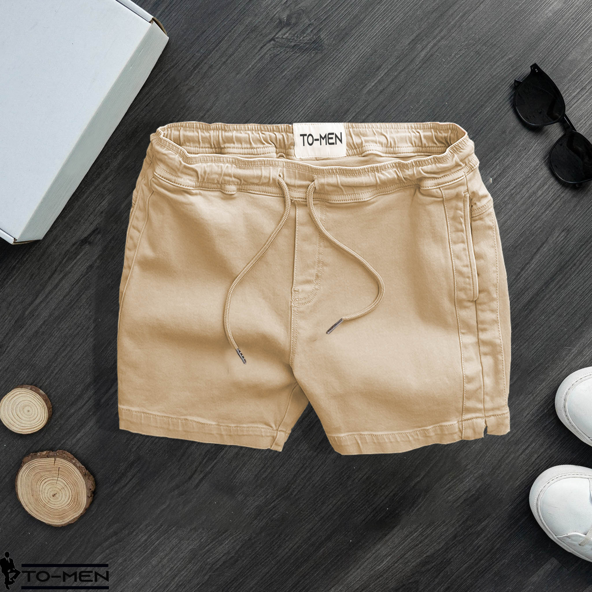 Short Kaki NamTO-MEN Trẻ Trung Năng Động, Chất Vải Mềm Mịn , Thoải Mái - Cạp Chun KK03