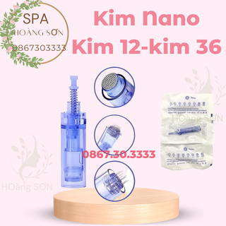Đầu kim nano, 12, 36 phi kim cấy tảo, cấy trắng cho spa tmv